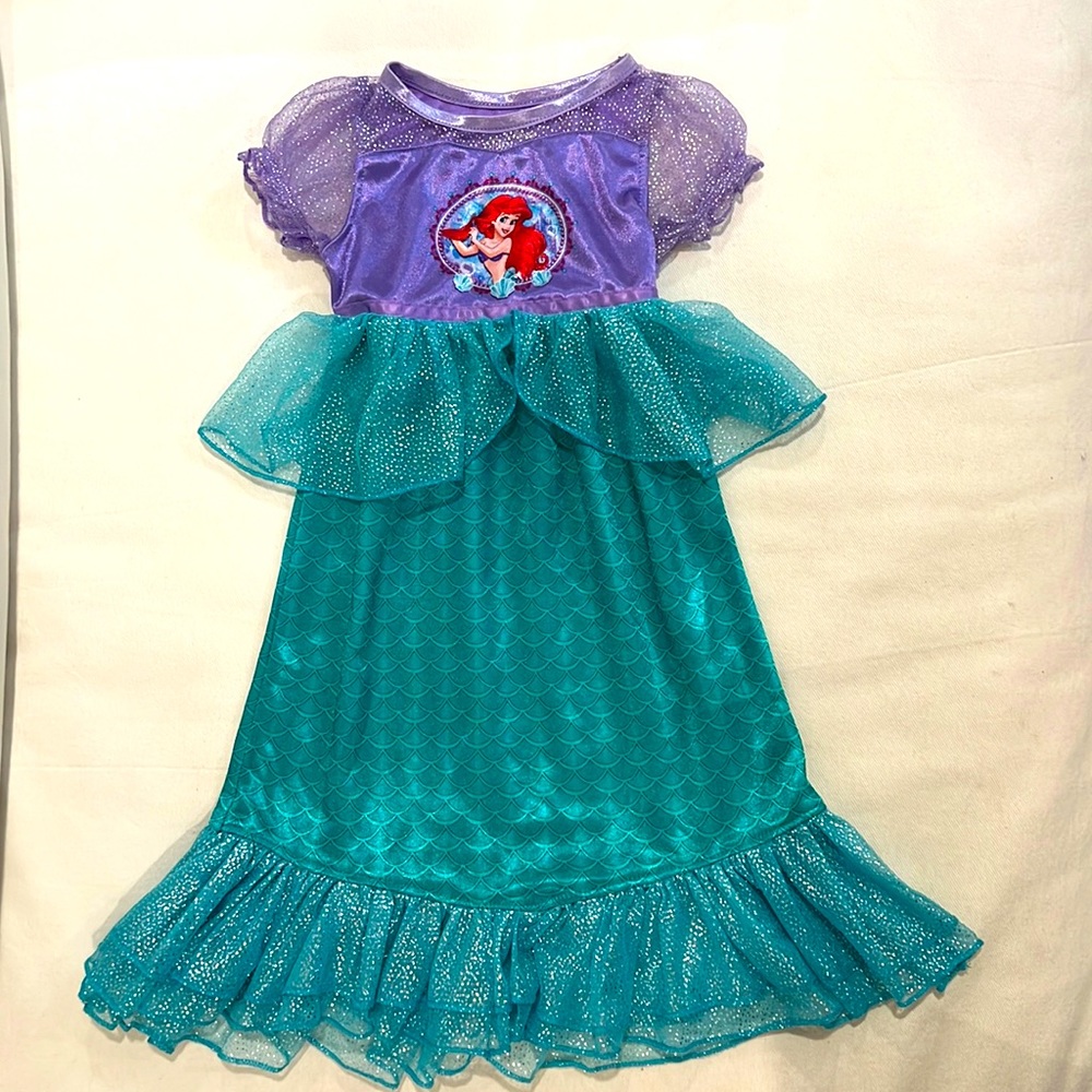 Disney Princess Ariel nightgown size 2T preloved, like new